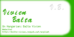 vivien balta business card